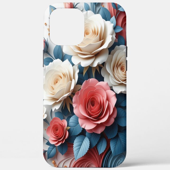 Bohemian Floral Art Perfect Gift For Your Loves Case-Mate iPhone Case (Back)