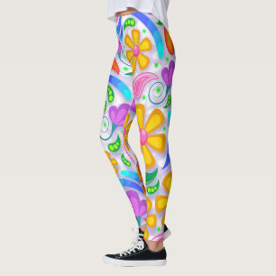 BOHEMIAN FLORAL BOHO YOGA PANTS LEGGINGS