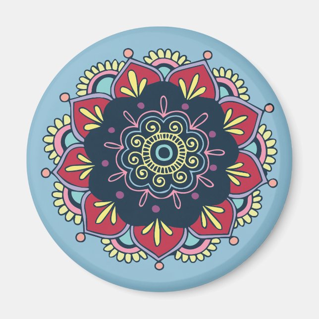 bohemian floral magnet (Front)