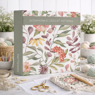 Bohemian Floral Pattern Keeper Binder