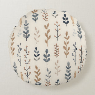 Bohemian Floral Round Pillow