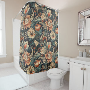 Bohemian Floral Shower Curtain