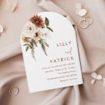 Bohemian Floral Terracotta Arch Wedding Invitation<br><div class="desc">Bohemian Floral Terracotta Arch Wedding Invitation

See matching collection in Niche and Nest Store

Many thanks</div>