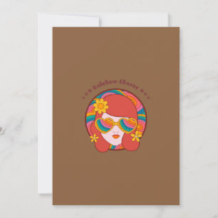 Bohemian Flower Design   Colorful Floral Art Invitation