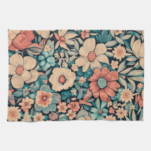 Bohemian Flower Kitchen Towel