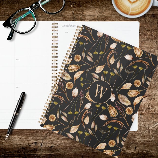 Bohemian Foliage Monogram Planner (Creator Uploaded)