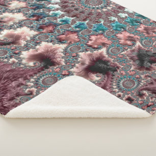 Bohemian Fractal Sherpa Blanket