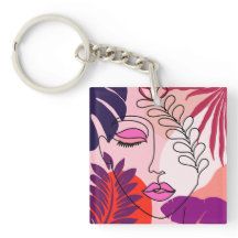 Bohemian Girl Line Art Pink Aesthetic 