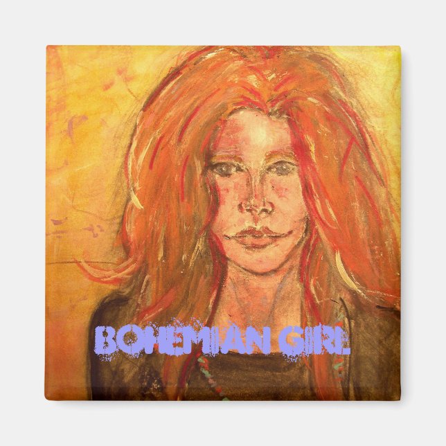 bohemian girl magnet (Front)