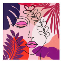 Bohemian Girlline Art rose esthétique