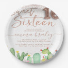 Bohemian Glam Fiesta Sweet Sixteen Invitation