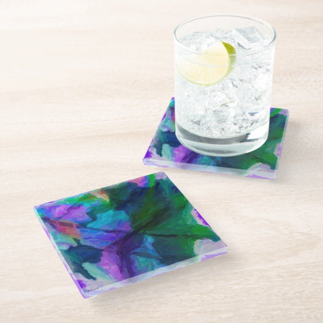 Bohemian Glass Coasters (Angled)