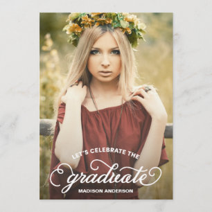 Bohemian   Graduation Party Invitation