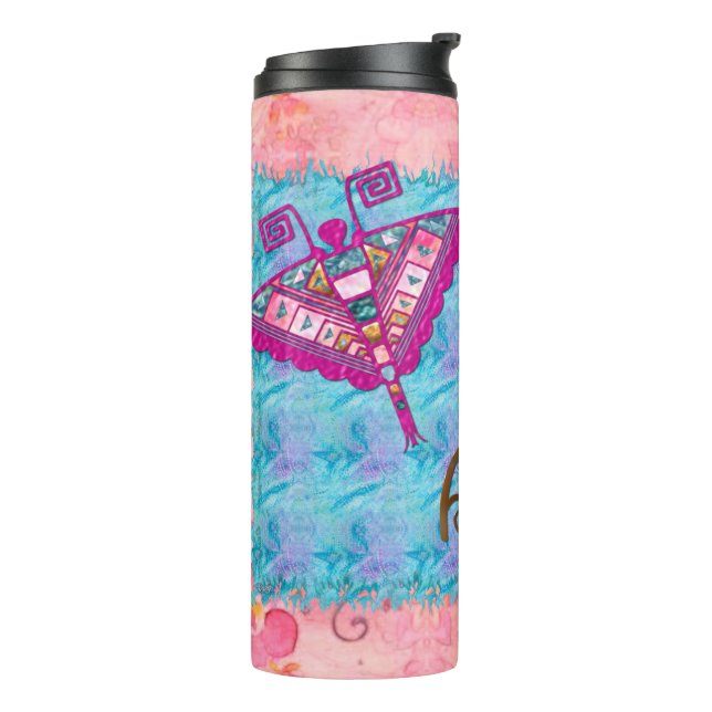 Bohemian Gypsy Folk Art Thermal Tumbler (Rotated Left)