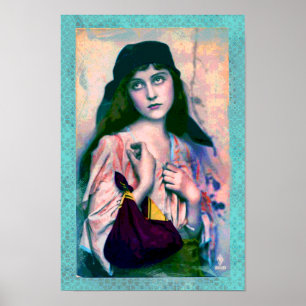 Bohemian Gypsy Girl Print