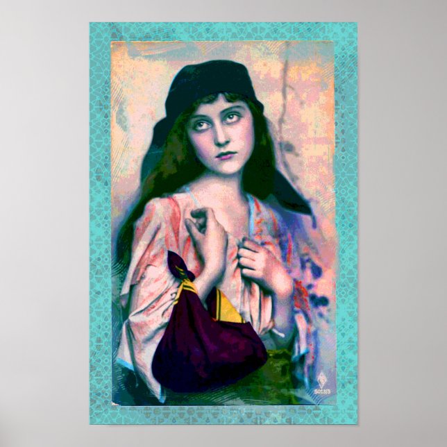 Bohemian Gypsy Girl Print (Front)