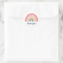 Bohemian Heart and Rainbow Thank You 
