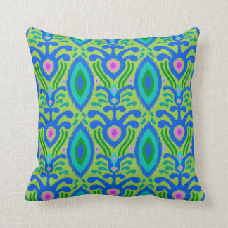 Bohemian Ikat Pillow (green)