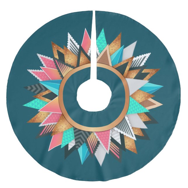 Bohemian-Inspired Tree Skirt (Front)