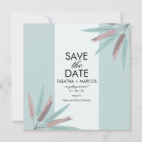 BOHEMIAN Leaf Tribal SAVE THE DATE
