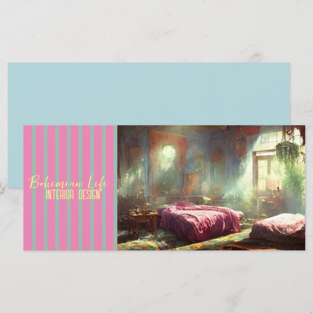 Bohemian Life - Business, Greeting Card, Invite (Front/Back)
