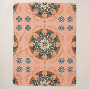 Bohemian Mandala Sherpa Blanket