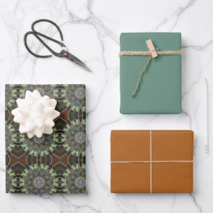 Bohemian Medalion Design Wrapping Paper Sheet