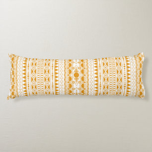 Bohemian Ornament 30122020 Orange Body Pillow