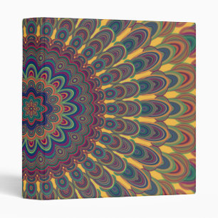Bohemian oval mandala binder
