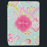 Bohemian Paisley Custom Monogram iPad Air Cover<br><div class="desc">Custom design features an elegant ornate hand-drawn bohemian mehndi henna tattoo illustration with botanical floral and paisley swirls. Click the Customize It button to add your name and monogram to create your own unique one of a kind design.</div>