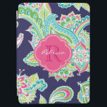 Bohemian Paisley Custom Monogram iPad Air Cover<br><div class="desc">Custom design features an elegant ornate hand-drawn bohemian mehndi henna tattoo illustration with botanical floral and paisley swirls. Click the Customize It button to add your name and monogram to create your own unique one of a kind design.</div>