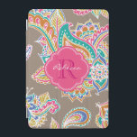 Bohemian Paisley Custom Monogram iPad Mini Cover<br><div class="desc">Add a touch of boho charm to your device with this colourful hand-drawn paisley iPad case! Featuring an intricate, artistic bohemian paisley pattern, this case brings a vibrant and stylish look to your tablet. Customize it with your name or monogram initials for a personal touch. Available in a variety of...</div>