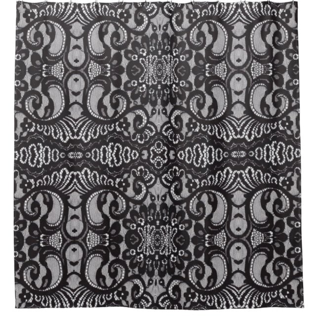 bohemian parisian floral victorian black lace (Front)