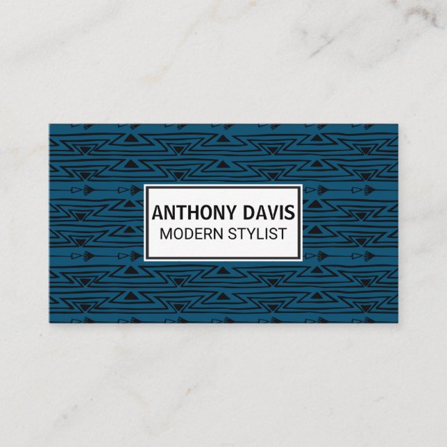 Bohemian Pattern Business Card (Front)