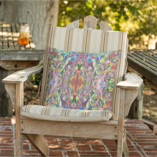 Bohemian Pattern Outdoor Pillow (Chair)
