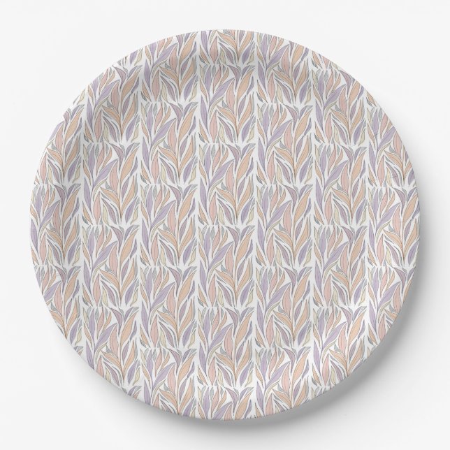 bohemian pattern paper plate (Front)