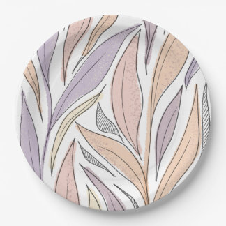 bohemian pattern paper plate