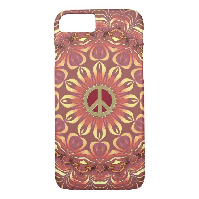 Bohemian Peace Flower of Life iPhone 7 Case (Back)