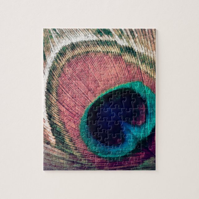 Bohemian Peacock Jigsaw Puzzle (Vertical)