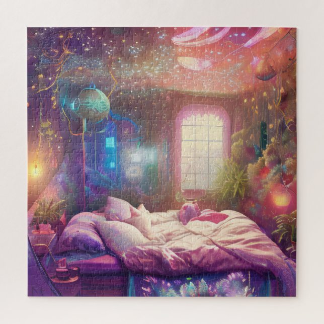 Bohemian Plant Lovers Bedroom  Jigsaw Puzzle (Vertical)