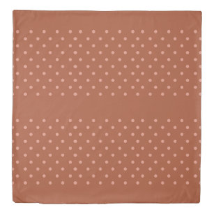Bohemian Polka Dot - Pink/Brown Duvet Cover