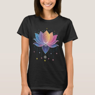 Bohemian Rainbow Lotus Flower Yoga Lotus Flower _1 T-Shirt