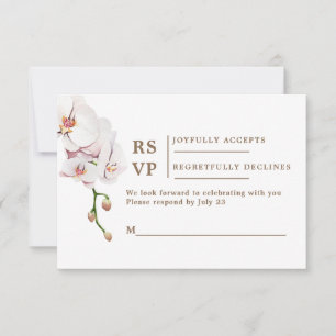 Bohemian RSVP wedding card