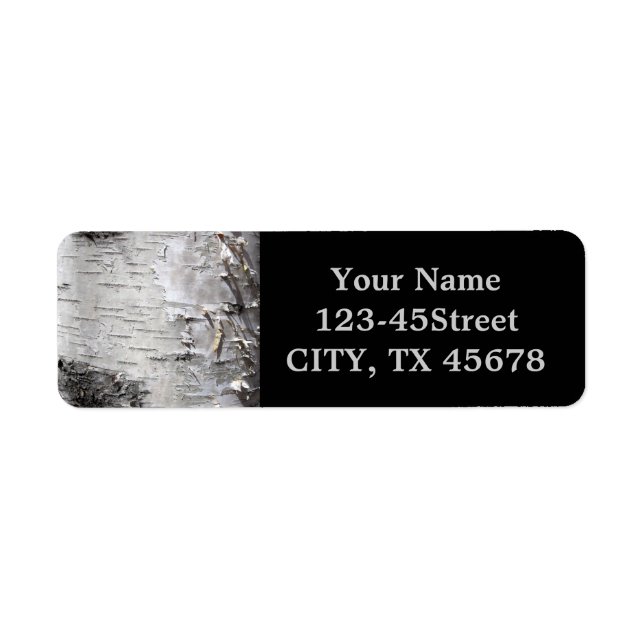 bohemian rustic country chic tree bark white birch (Front)