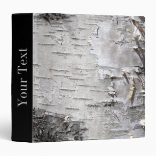 bohemian rustic country chic tree bark white birch binder