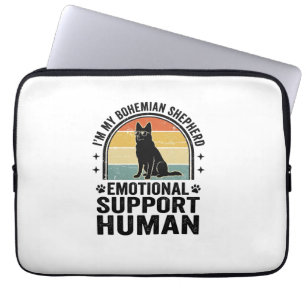 Bohemian Shepherd Emotional Support Human Vintage Laptop Sleeve