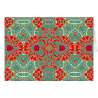 Bohemian Sophisticated Turquoise Coral Floral NT