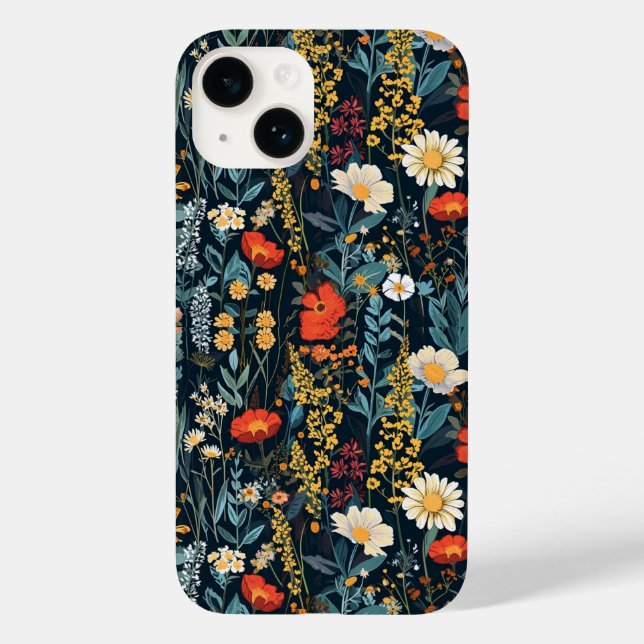 Bohemian Spring Floral Print Case-Mate iPhone Case (Back)