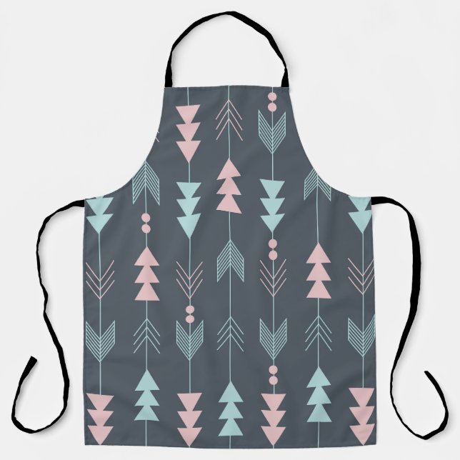 Bohemian Style Boho: Ethnic Seamless Pattern Apron (Front)