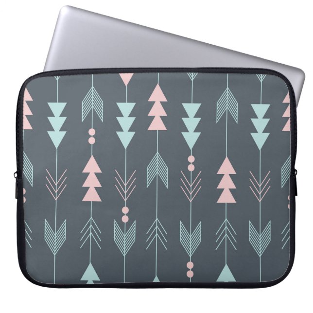 Bohemian Style Boho: Ethnic Seamless Pattern Laptop Sleeve (Front)